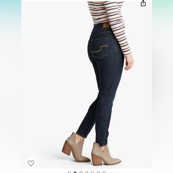 Signature by Levi Strauss & Co Gold Label Levis Jeans Womens 2 Pull on Skinny B1 - Picture 2 of 11